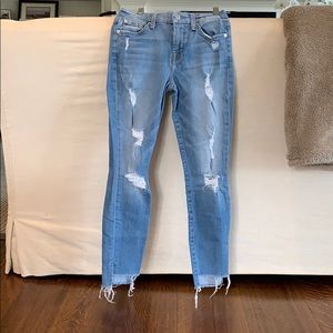 7 for all mankind ankle skinny jeans